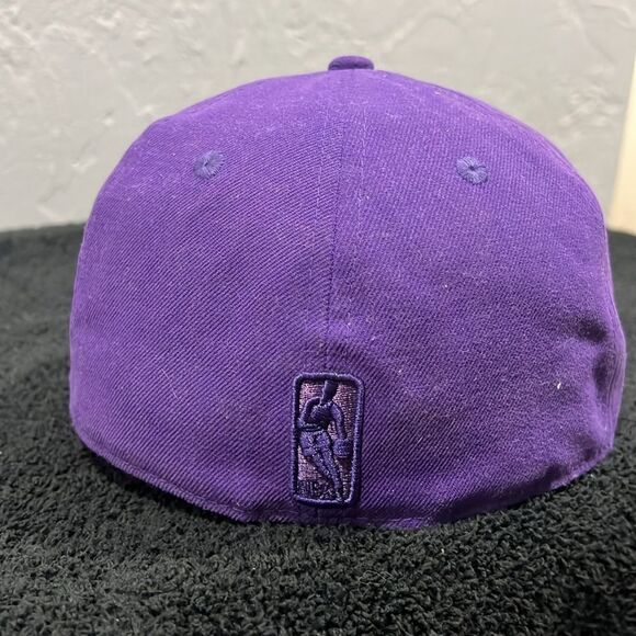 🏀 OKLAHOMA CITY THUNDER NBA Purple NEW ERA 59Fifty Fitted Flat Bill Hat Sz 7-1/8 - Picture 7 of 10